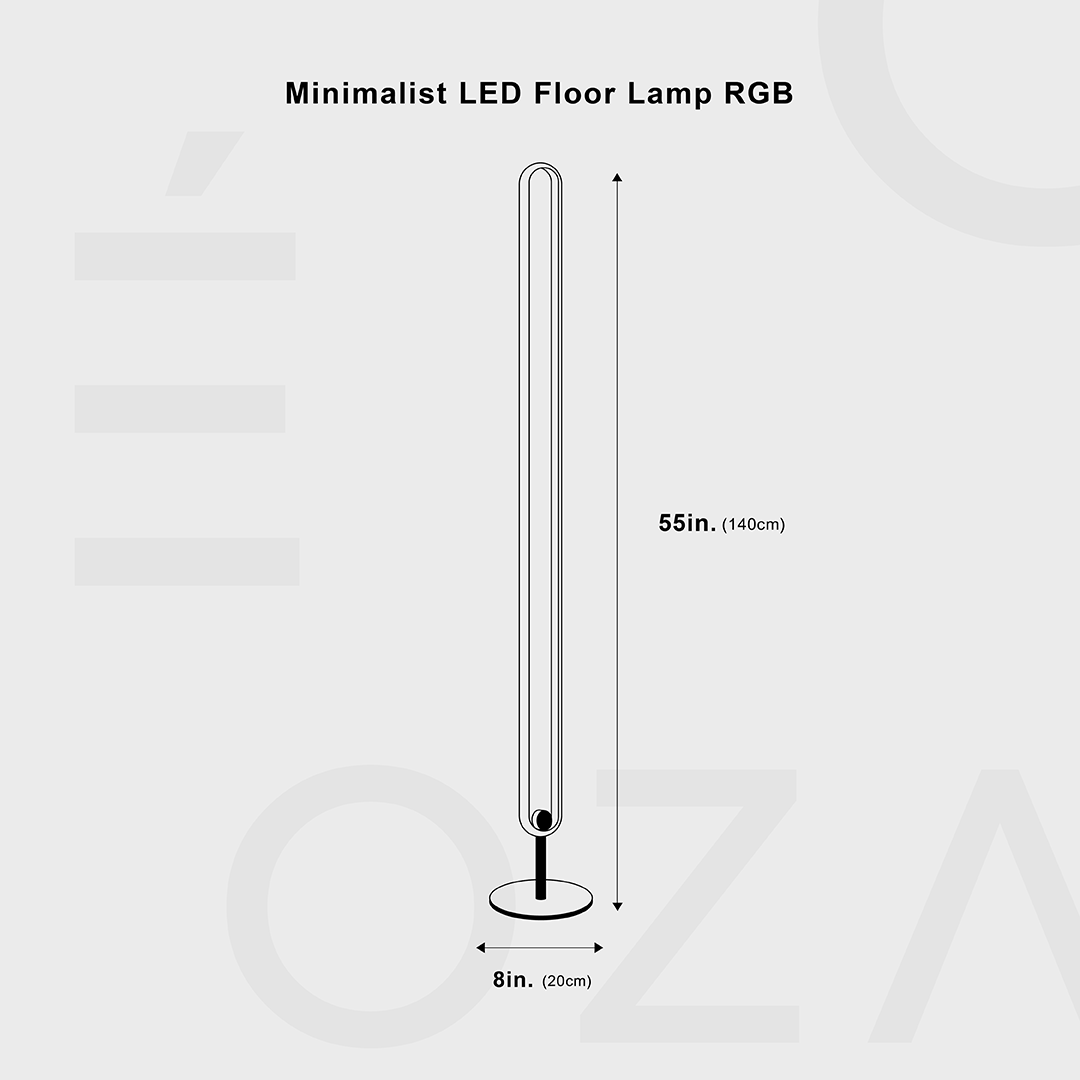 Minimalistische LED Vloerlamp RGB