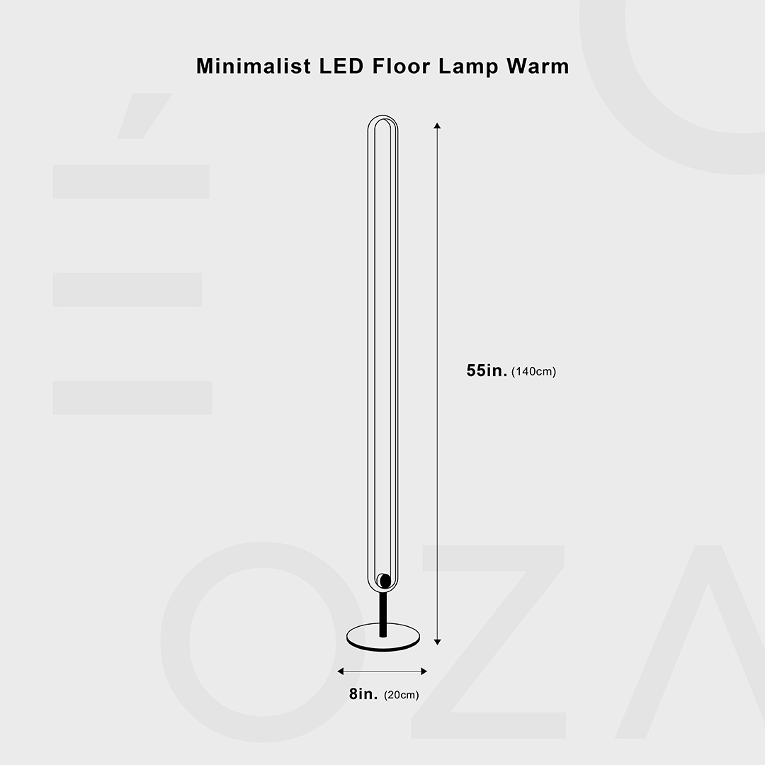 Minimalistische LED Vloerlamp
