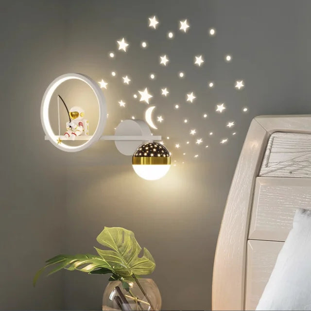 Kinderkamer Wandlamp – Stijlvolle Stervormige LED Wandlamp voor Kinderen | Zacht Licht voor Slaapkamer