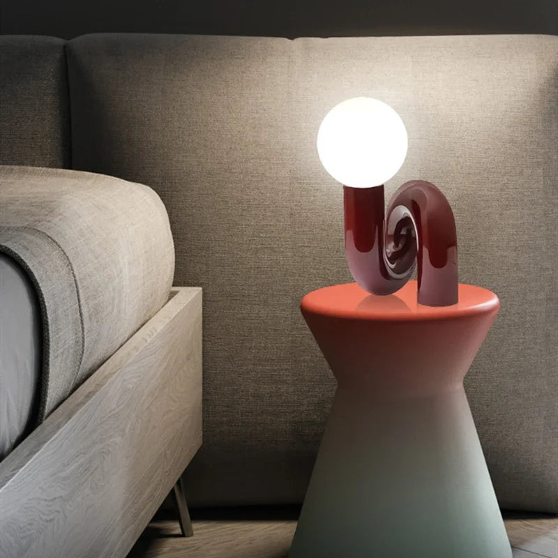 GlassSphere - Moderne glazen bollamp | LED Tafellamp voor een Eigentijdse Sfeer