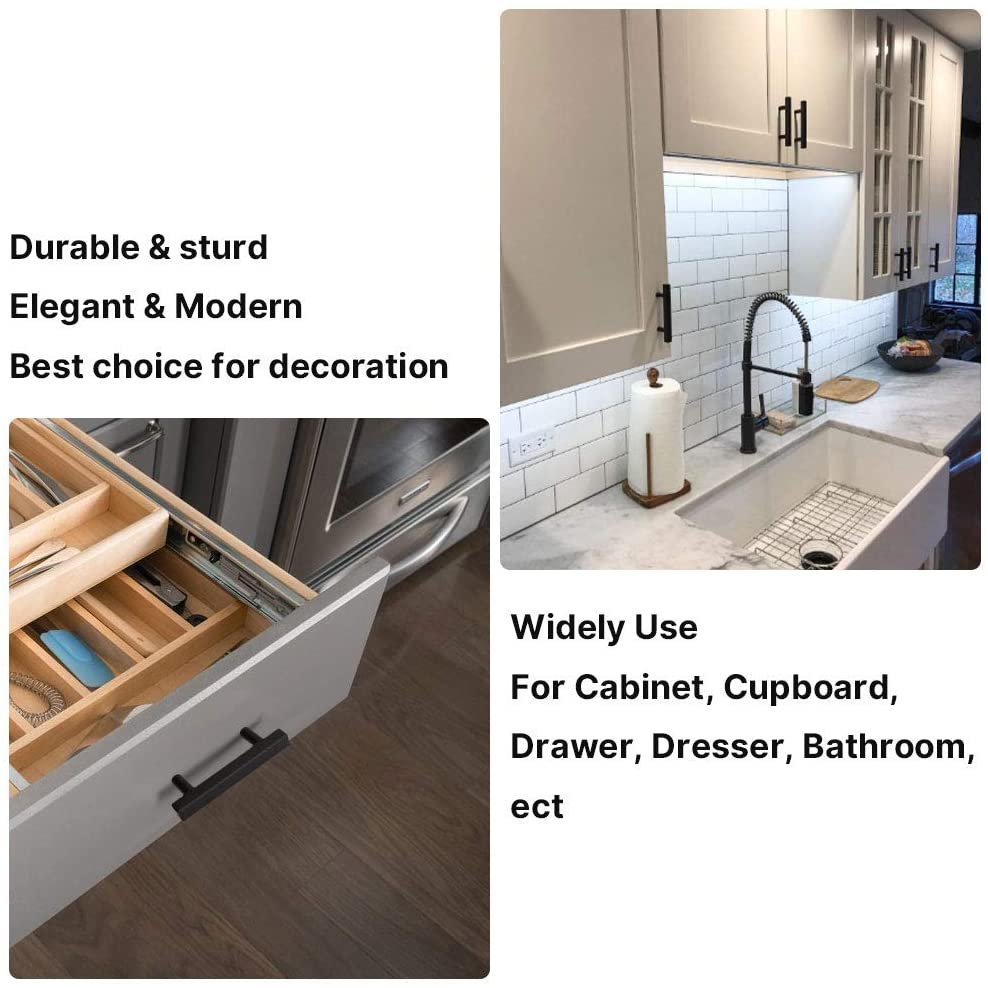 Moderne Vierkante Zwarte Keukenkast Handgrepen