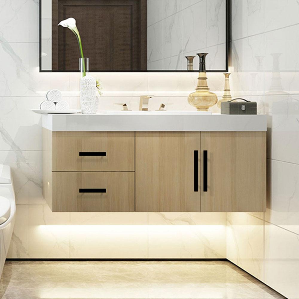 Moderne Vierkante Zwarte Keukenkast Handgrepen