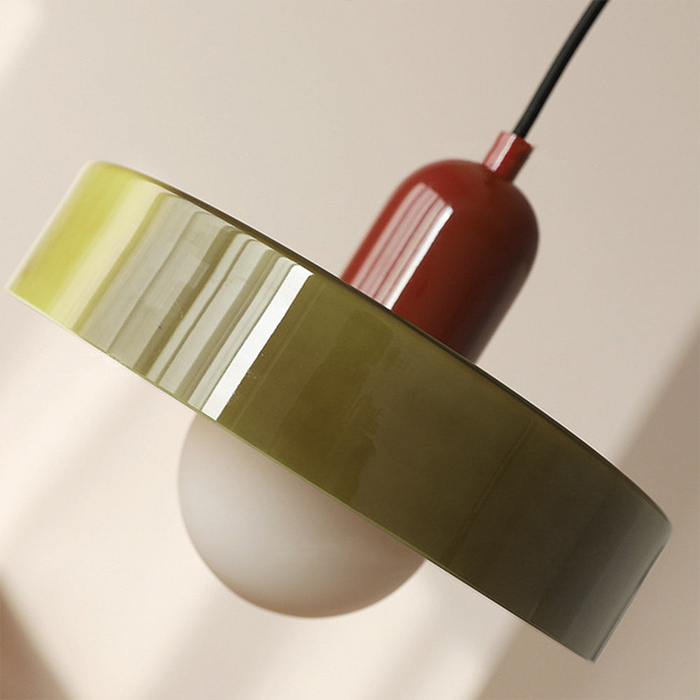 Bauhaus Kleurvolle Glazen Hanglamp - Moderne Design Lamp voor Woonkamer en Eetkamer