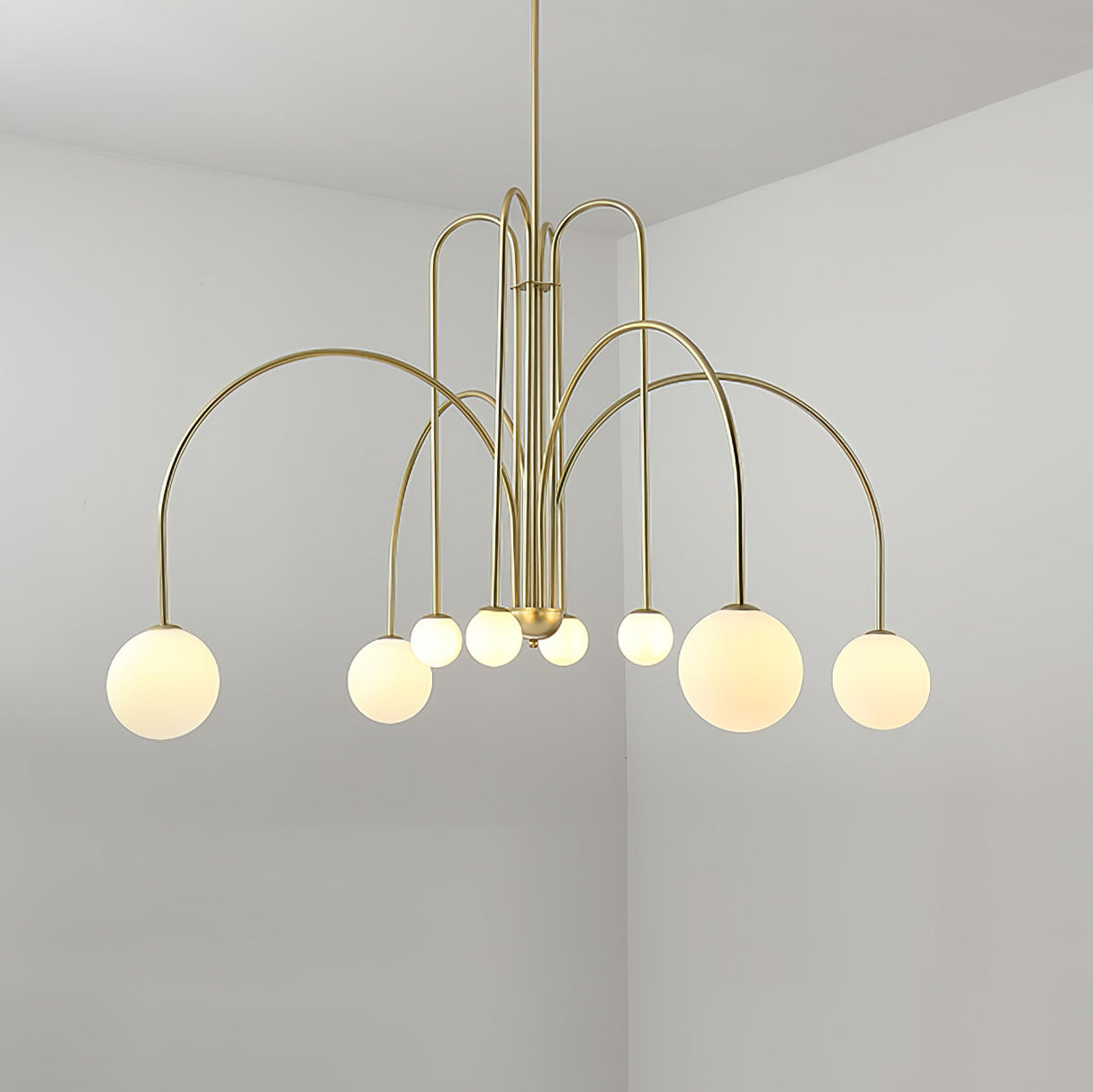 Moderne Gran Finale Hangende Kroonluchters Lange Lijn Metaal Lichtarmatuur