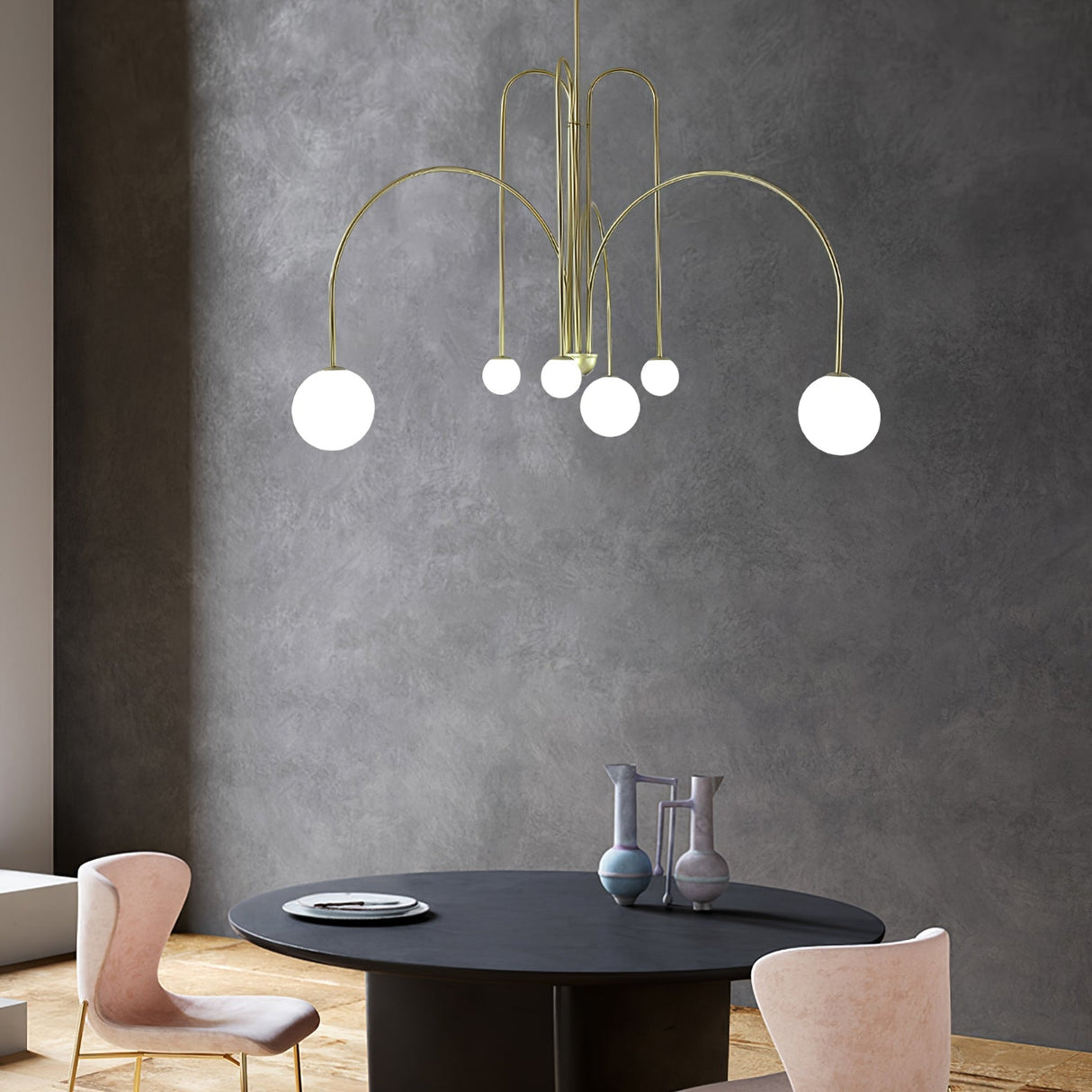 Moderne Gran Finale Hangende Kroonluchters Lange Lijn Metaal Lichtarmatuur