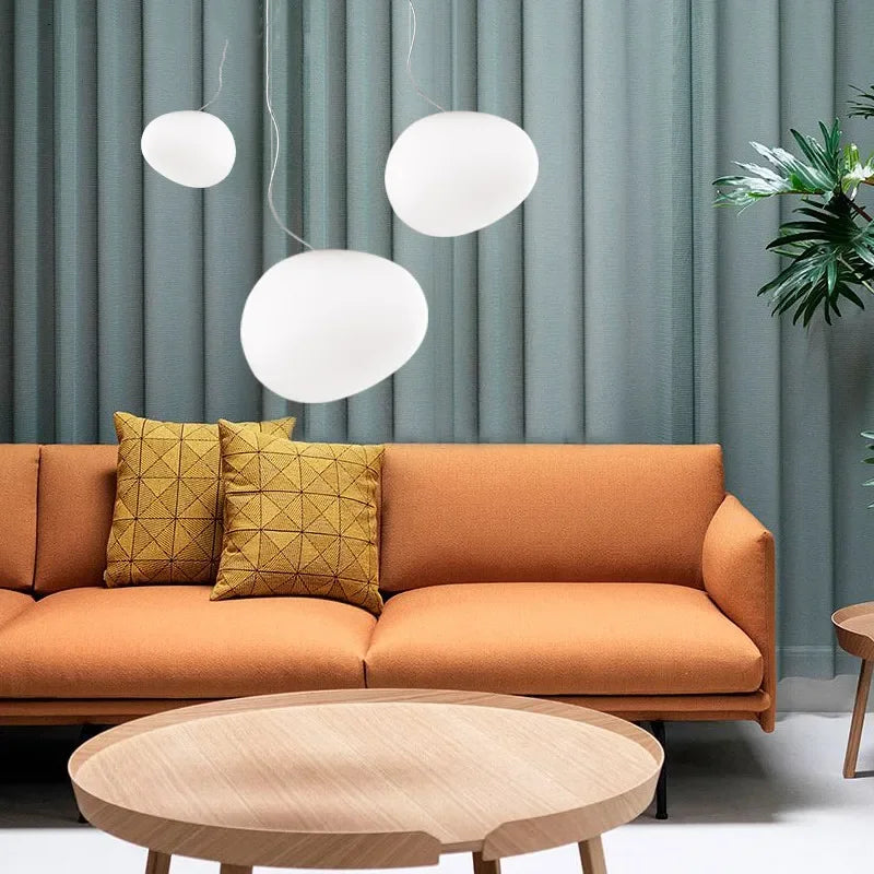 Moderne Ronde Glazen Hanglamp – Sfeervolle Verlichting voor Woonkamer en Eetkamer | Verschillende Maten Beschikbaar