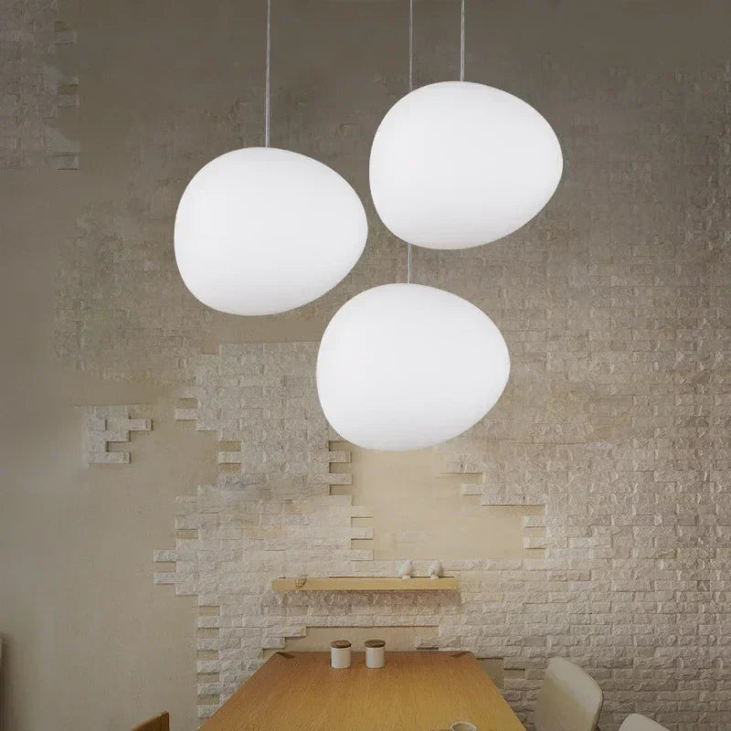 Moderne Ronde Glazen Hanglamp – Sfeervolle Verlichting voor Woonkamer en Eetkamer | Verschillende Maten Beschikbaar