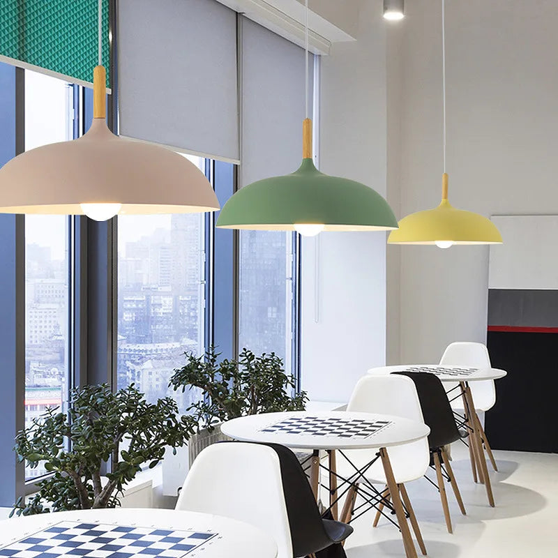 Alaric Moderne Eiken Plafondlamp
