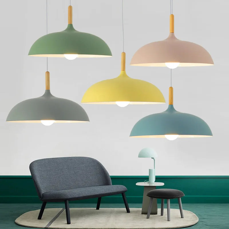 Alaric Moderne Eiken Plafondlamp