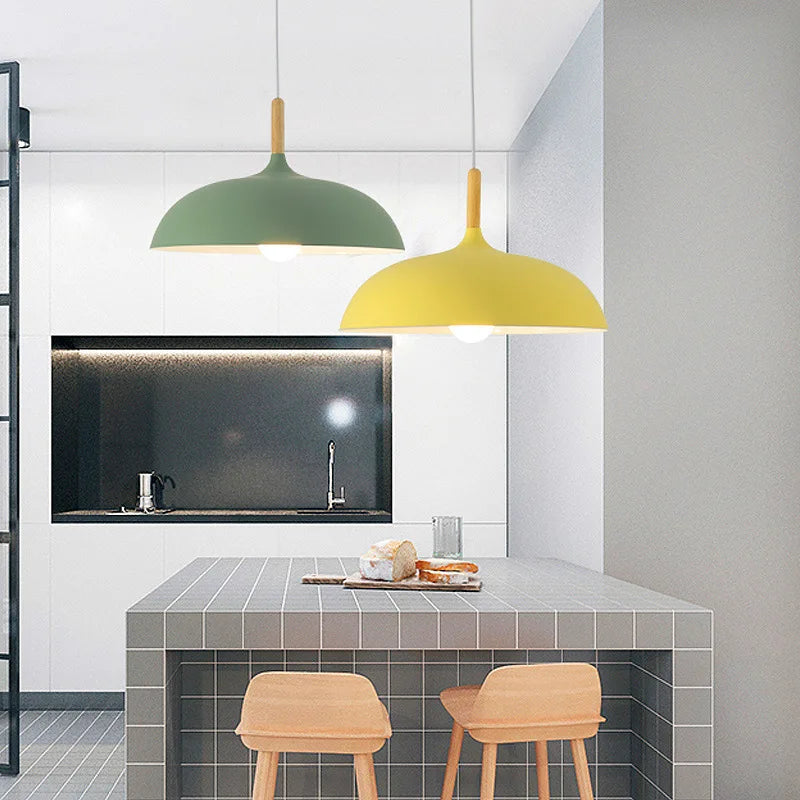 Alaric Moderne Eiken Plafondlamp