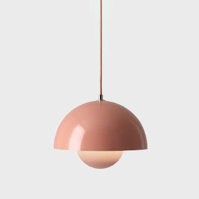 Scandinavische Hanglamp - Elegante 1-Licht Halfronde Verlichting voor Woonkamer en Slaapkamer