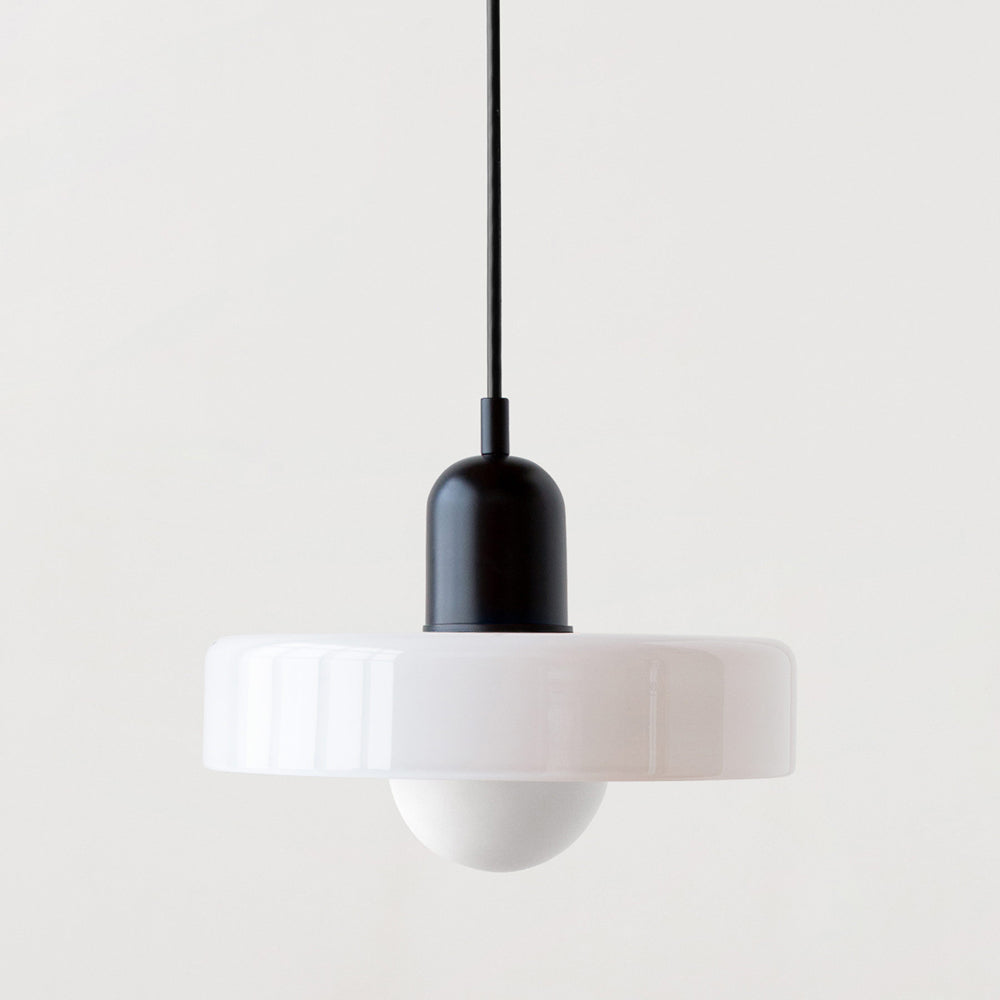 Bauhaus Glas-in-lood Hanglamp