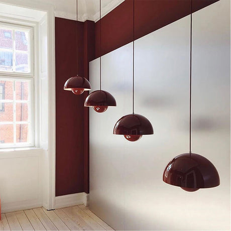 Scandinavische Hanglamp - Elegante 1-Licht Halfronde Verlichting voor Woonkamer en Slaapkamer