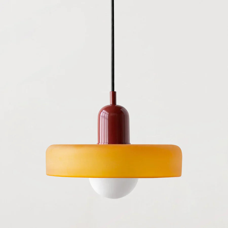 NordicGlass Plafondhanglamp - Scandinavische Designlamp met Verstelbare Hoogte en Glazen Kap