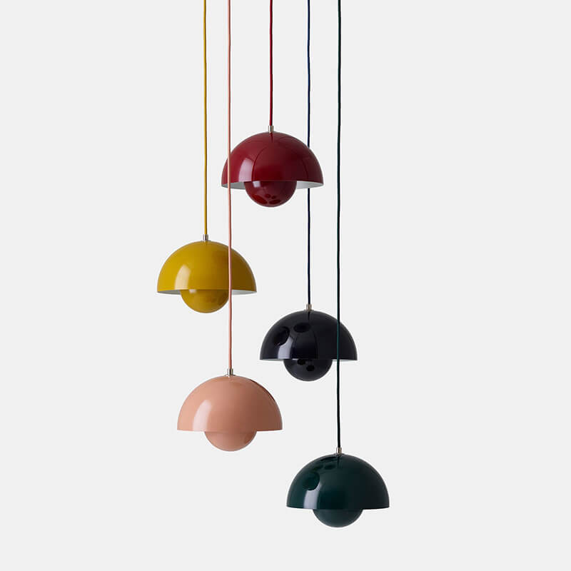 Scandinavische Hanglamp - Elegante 1-Licht Halfronde Verlichting voor Woonkamer en Slaapkamer