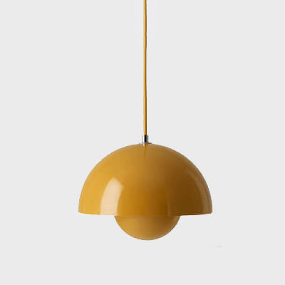 Scandinavische Hanglamp - Elegante 1-Licht Halfronde Verlichting voor Woonkamer en Slaapkamer