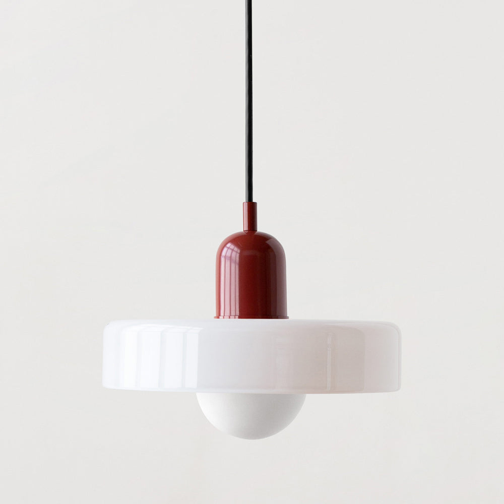 Bauhaus Glas-in-lood Hanglamp