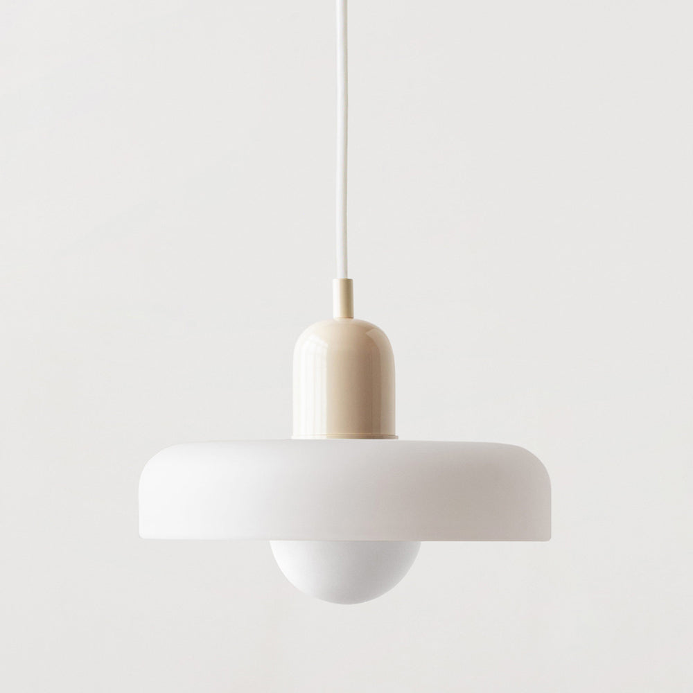 Bauhaus Glas-in-lood Hanglamp