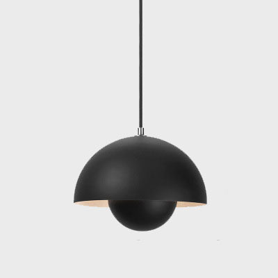 Scandinavische Hanglamp - Elegante 1-Licht Halfronde Verlichting voor Woonkamer en Slaapkamer