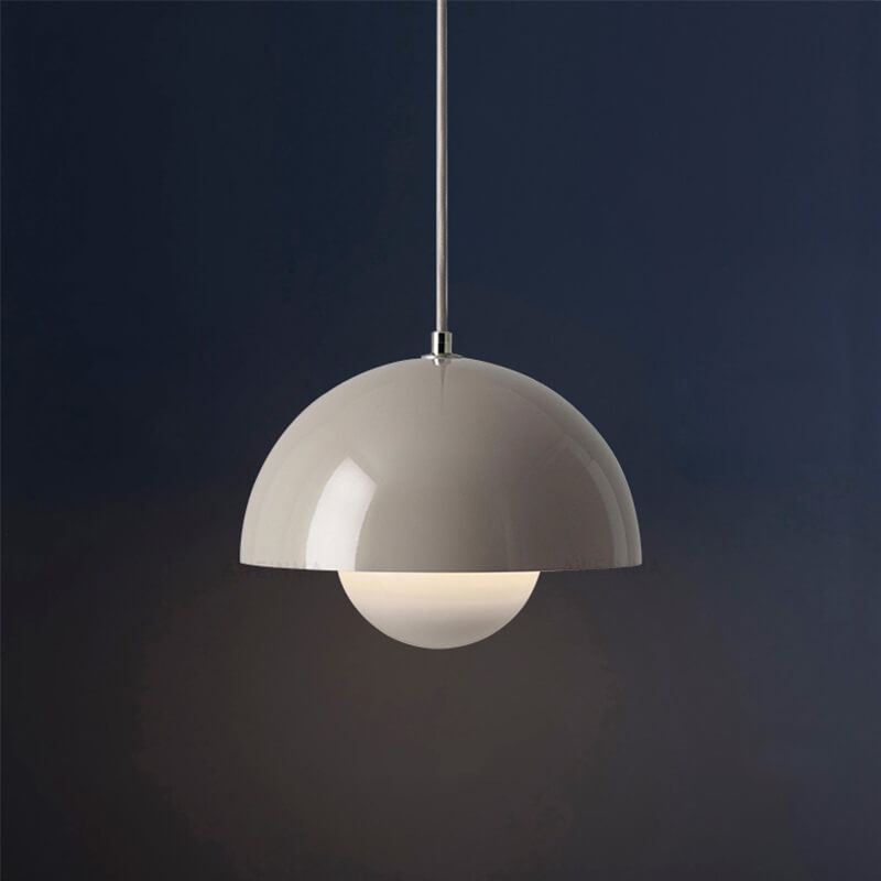 Scandinavische Hanglamp - Elegante 1-Licht Halfronde Verlichting voor Woonkamer en Slaapkamer