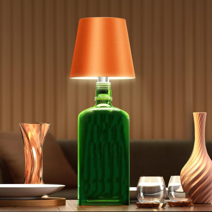 Draagbare LED Verlichtingsfles met Touch Bediening - Dimbaar, Oplaadbaar en Draadloos