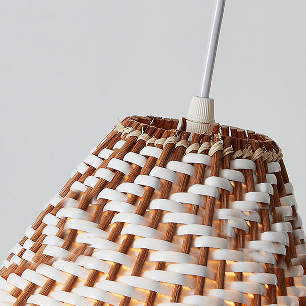 Boho Handgemaakte Rieten Hanglamp - Unieke Natuurlijke Verlichting voor Eetkamer & Woonkamer