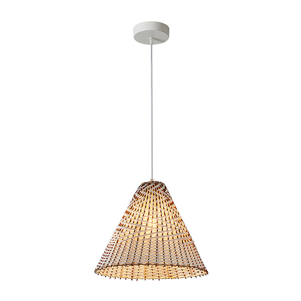 Boho Handgemaakte Rieten Hanglamp - Unieke Natuurlijke Verlichting voor Eetkamer & Woonkamer
