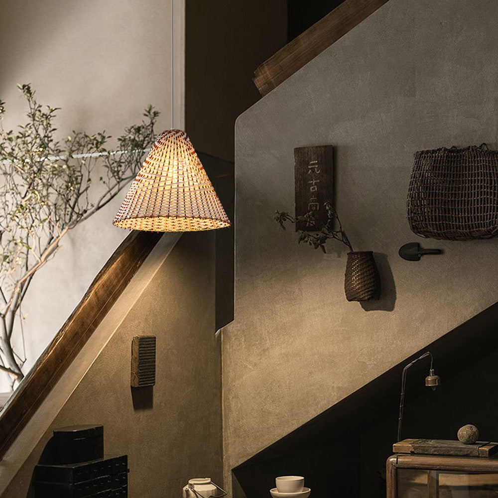 Boho Handgemaakte Rieten Hanglamp - Unieke Natuurlijke Verlichting voor Eetkamer & Woonkamer