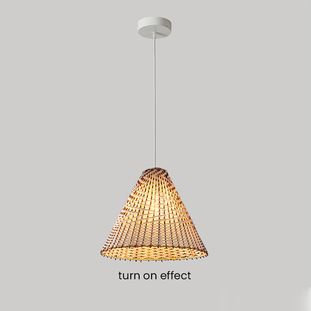 Boho Handgemaakte Rieten Hanglamp - Unieke Natuurlijke Verlichting voor Eetkamer & Woonkamer