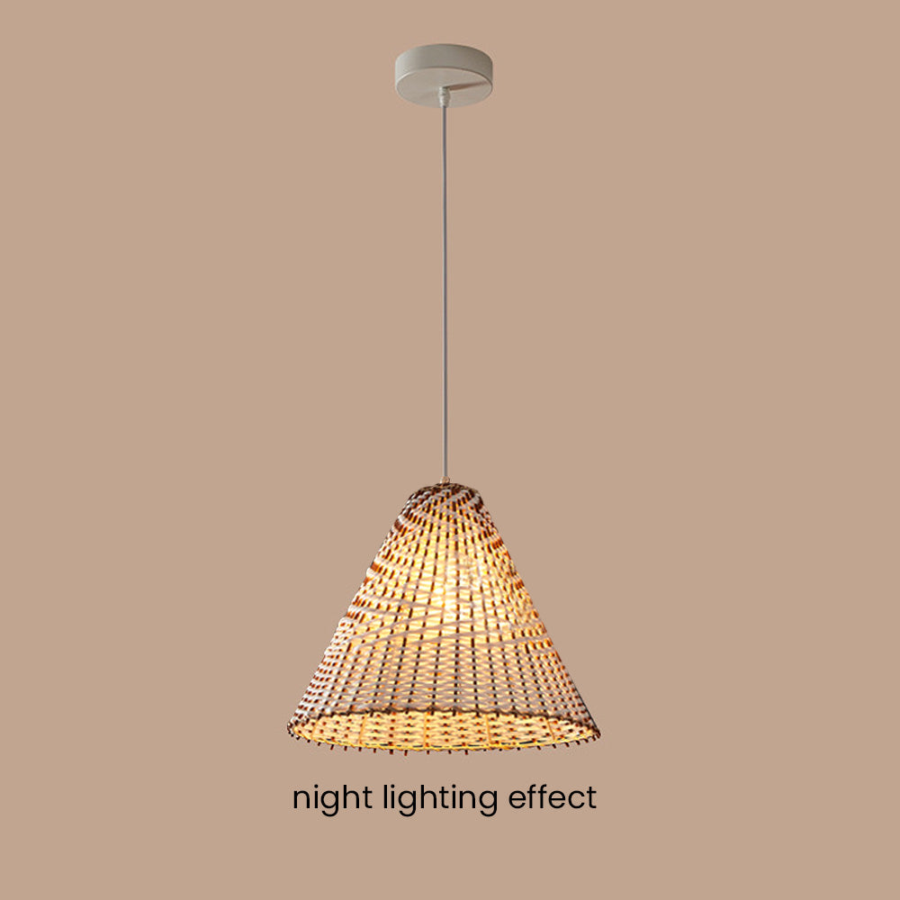 Boho Handgemaakte Rieten Hanglamp - Unieke Natuurlijke Verlichting voor Eetkamer & Woonkamer