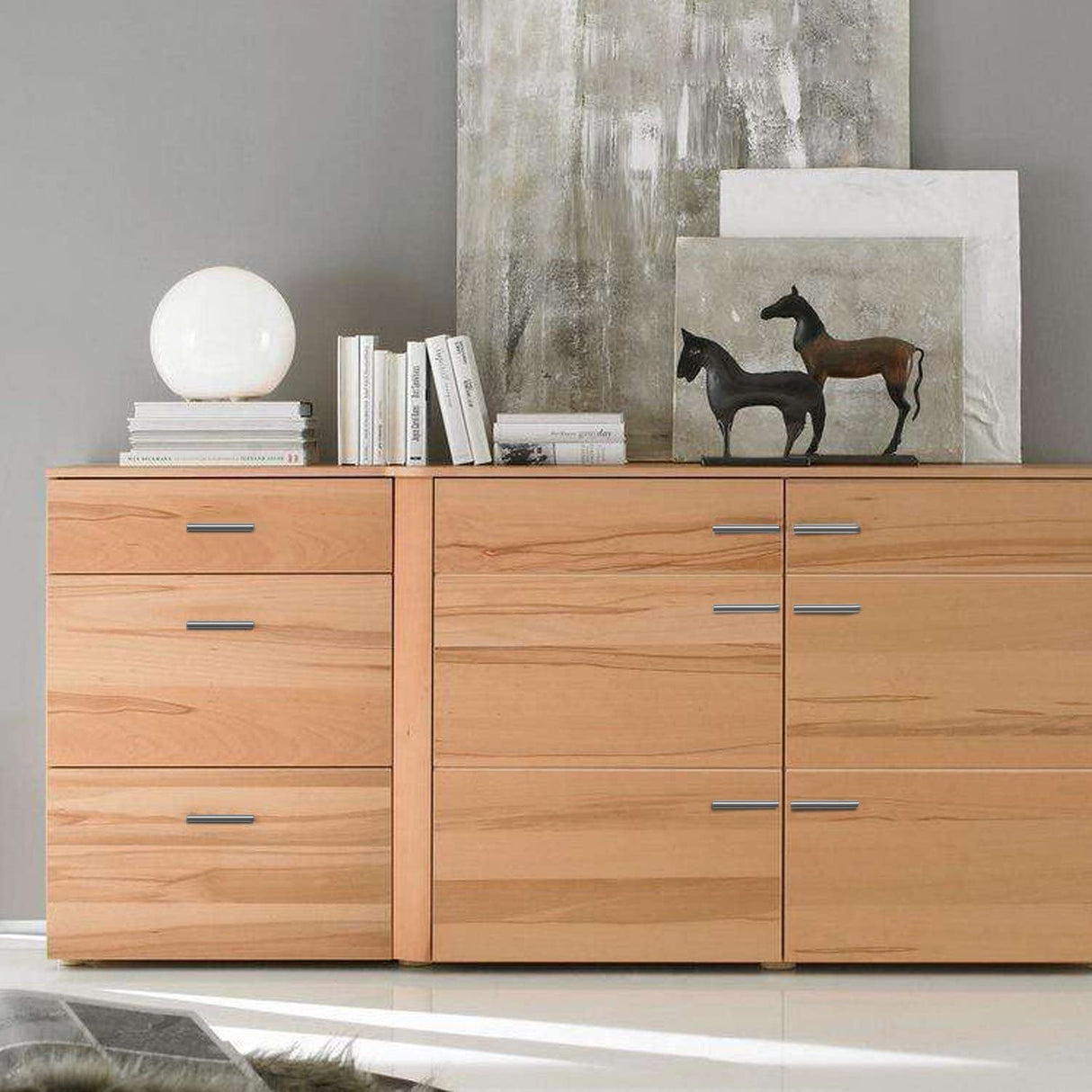 Geborsteld Nikkel Moderne Roestvrij Stalen Ladegrepen T-Bar Handvatten