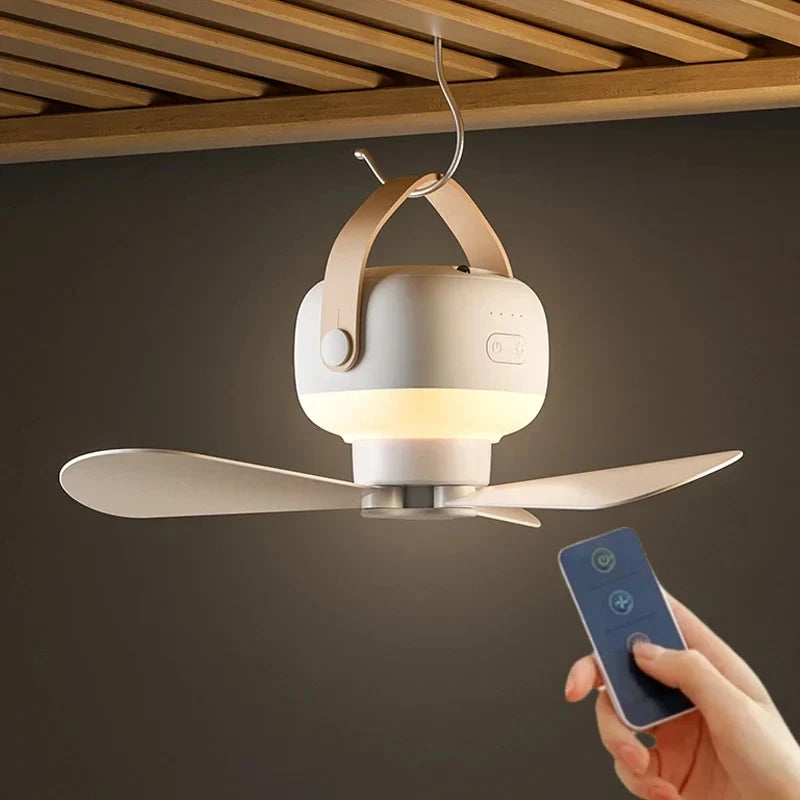 Luxueuze Plafondventilator met LED Verlichting | Stille Werking en Energiezuinige Koeling voor Woonkamer en Slaapkamer