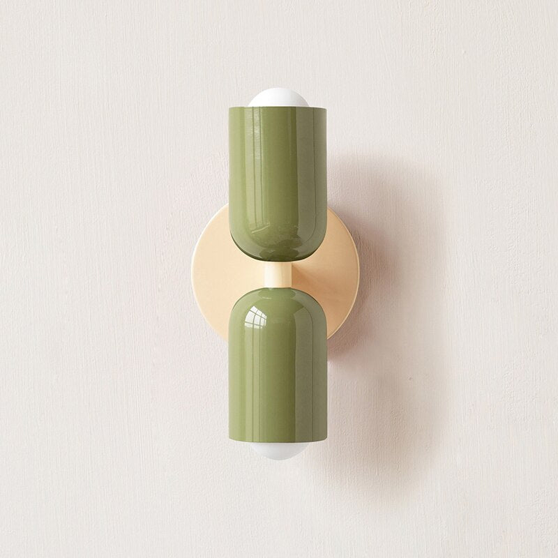 Minimalistische Tweelichts Wandlamp