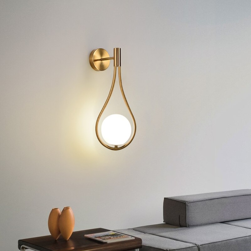 Nordic Glas Bol Wandlamp