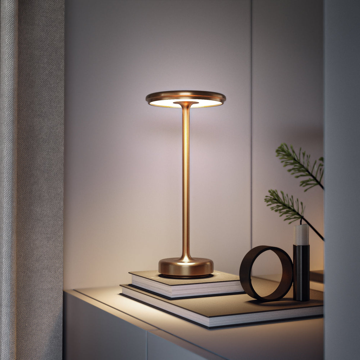 Copenhagen - Draadloze LED Tafellamp met Dimbare Verlichting, Geschikt voor Binnen en Buiten