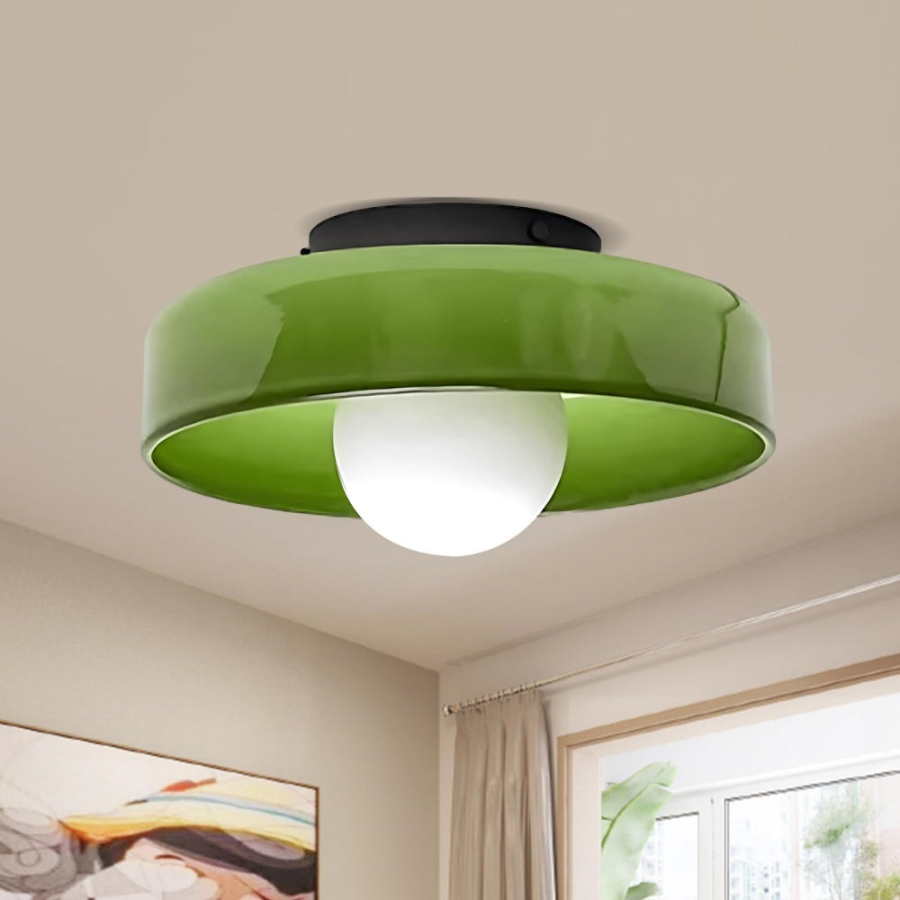 Glazen Ronde LED Plafondlamp