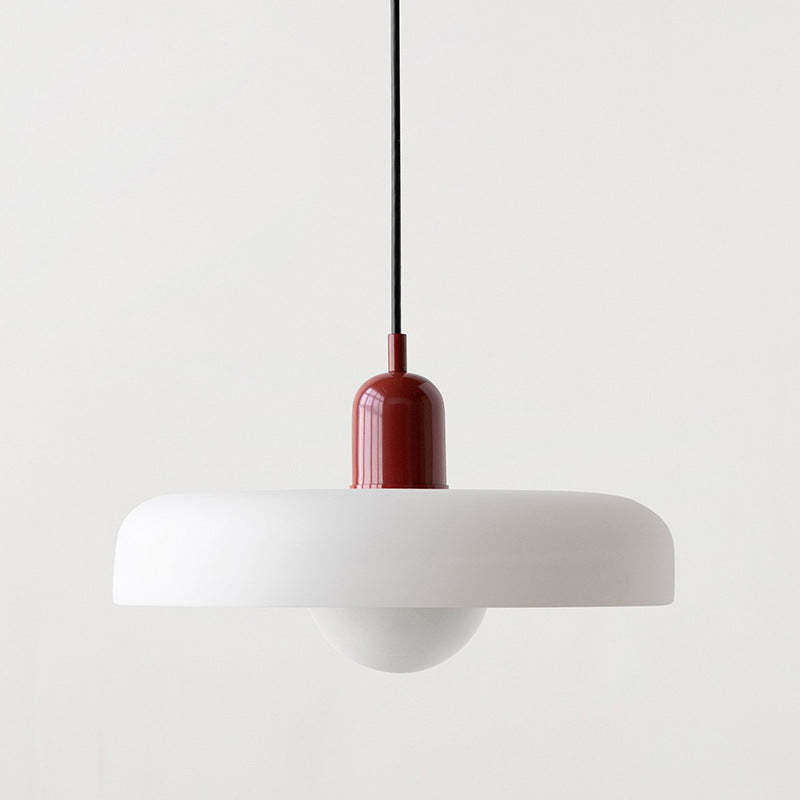 Bauhaus Glas-in-lood Hanglamp