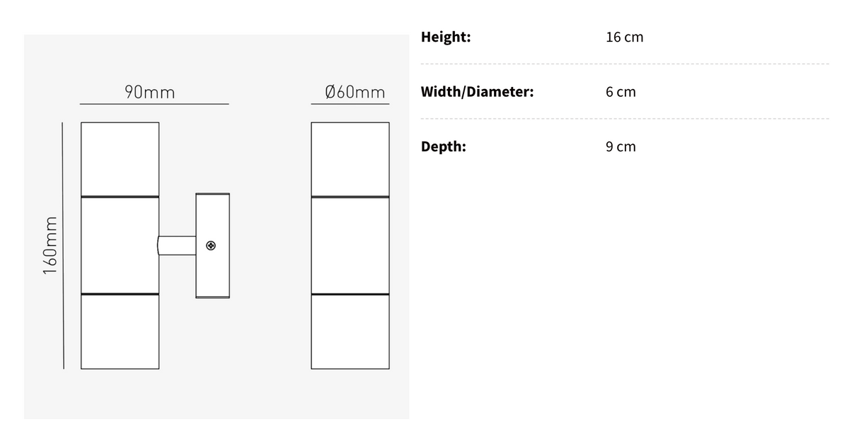 Quinn Op- en Neerwaartse Wandlamp Duurzaam Stijlvol