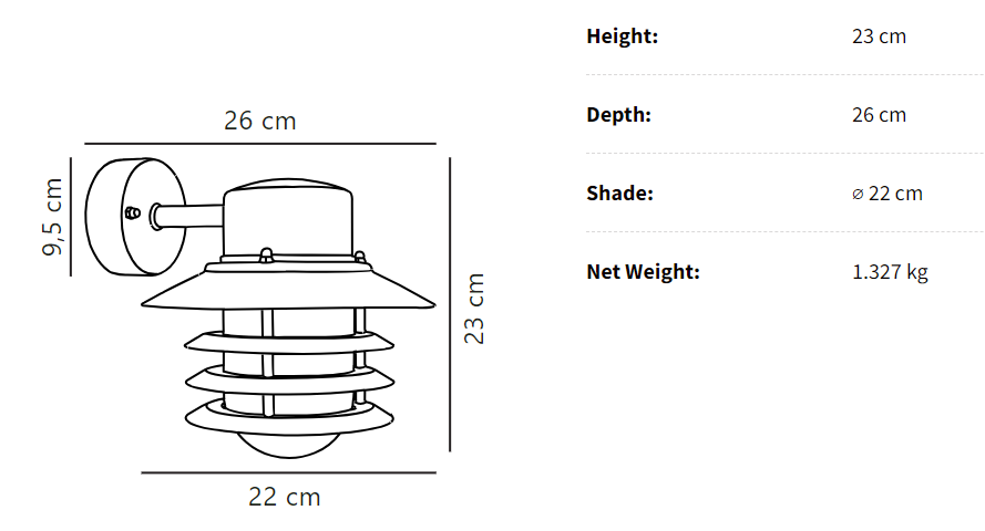 Hyde Wandlantaarn Klassiek Weerbestendig Ontwerp