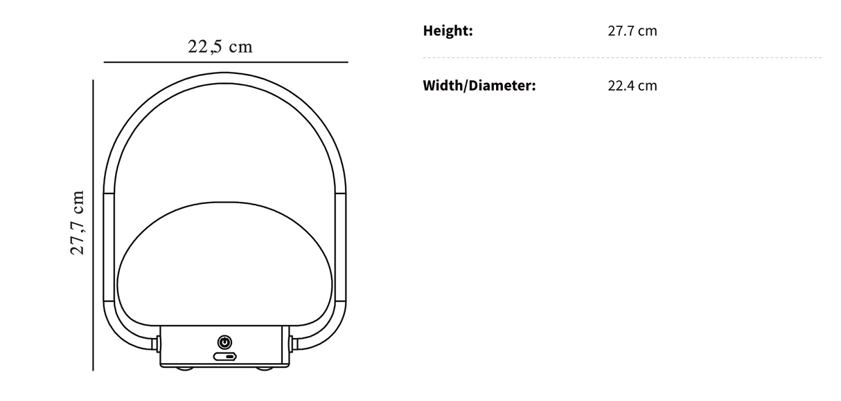 Orinthia Draadloze Tafellamp
