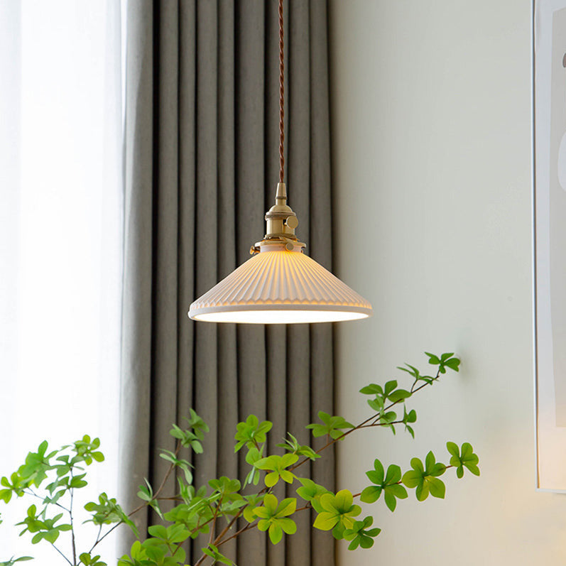 Witte Keramische Hanglamp