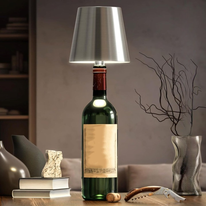 Draagbare LED Verlichtingsfles met Touch Bediening - Dimbaar, Oplaadbaar en Draadloos