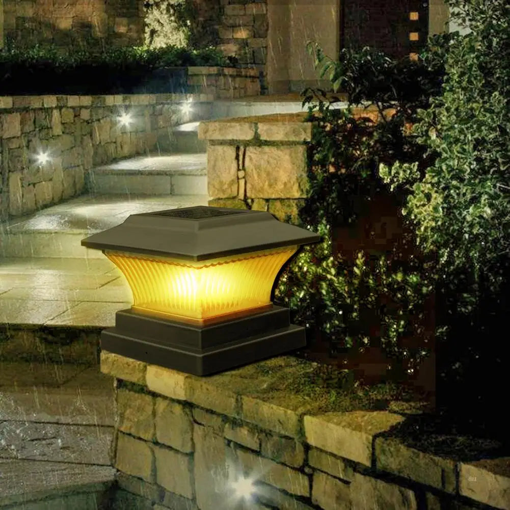 Solar LED Buitenlamp - LumiPillar, Energiezuinige Verlichting voor Tuin, Oprit of Terras