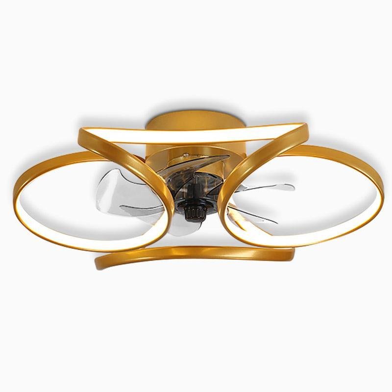 Bloem LED Moderne Plafondventilator Met Afstandsbediening