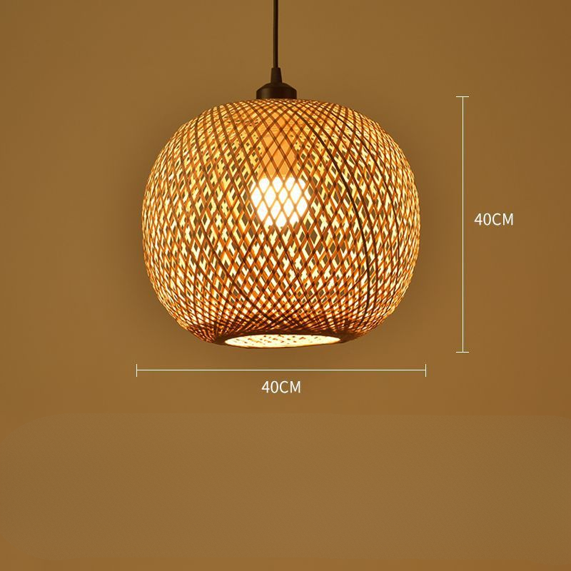 Hoogwaardige Handgeweven Boho Rieten Hanglamp – Natuurlijke Elegantie voor Binnen- en Buitenruimtes