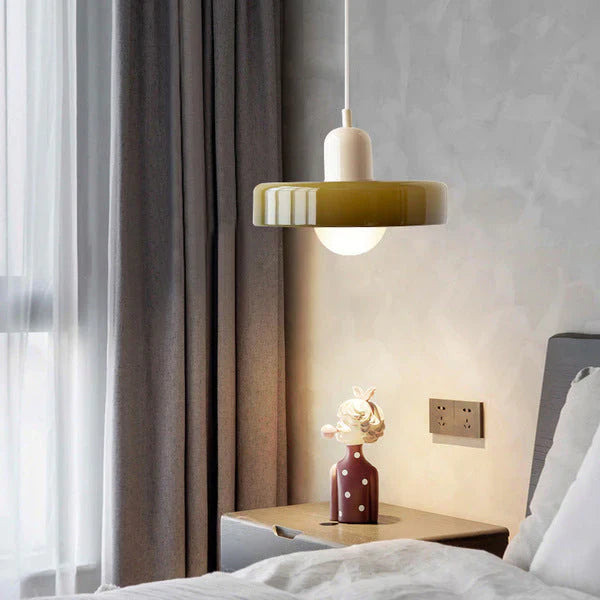 NordicGlass Plafondhanglamp - Scandinavische Designlamp met Verstelbare Hoogte en Glazen Kap