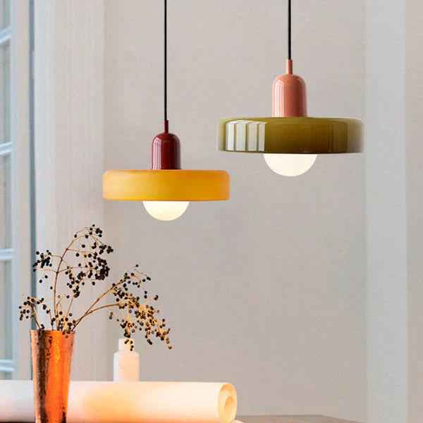 NordicGlass Plafondhanglamp - Scandinavische Designlamp met Verstelbare Hoogte en Glazen Kap