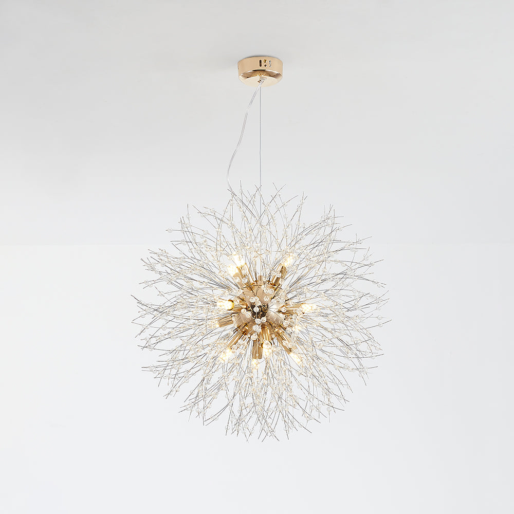 Luna Elegante LED Hanglamp - Luxe Witte en Gouden Verlichting voor Woonkamer en Eetkamer
