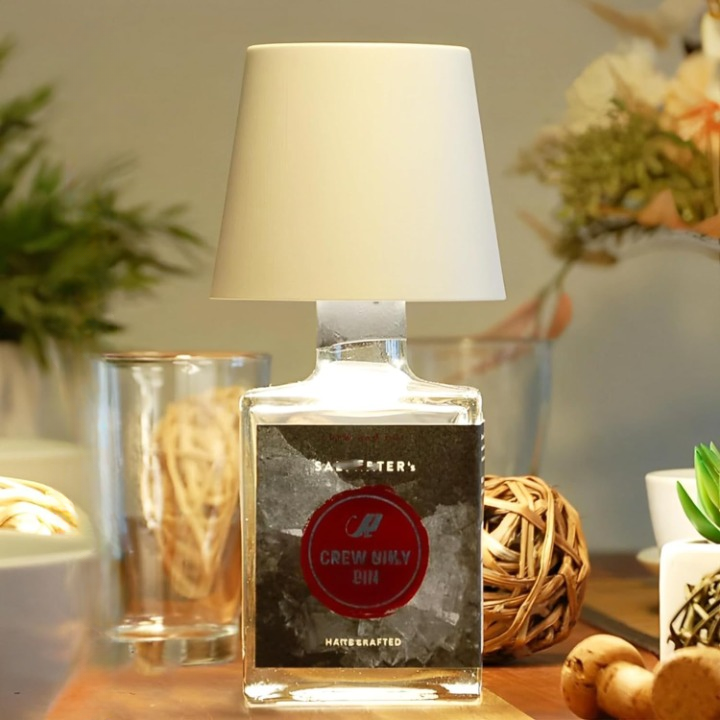 Draagbare LED Verlichtingsfles met Touch Bediening - Dimbaar, Oplaadbaar en Draadloos