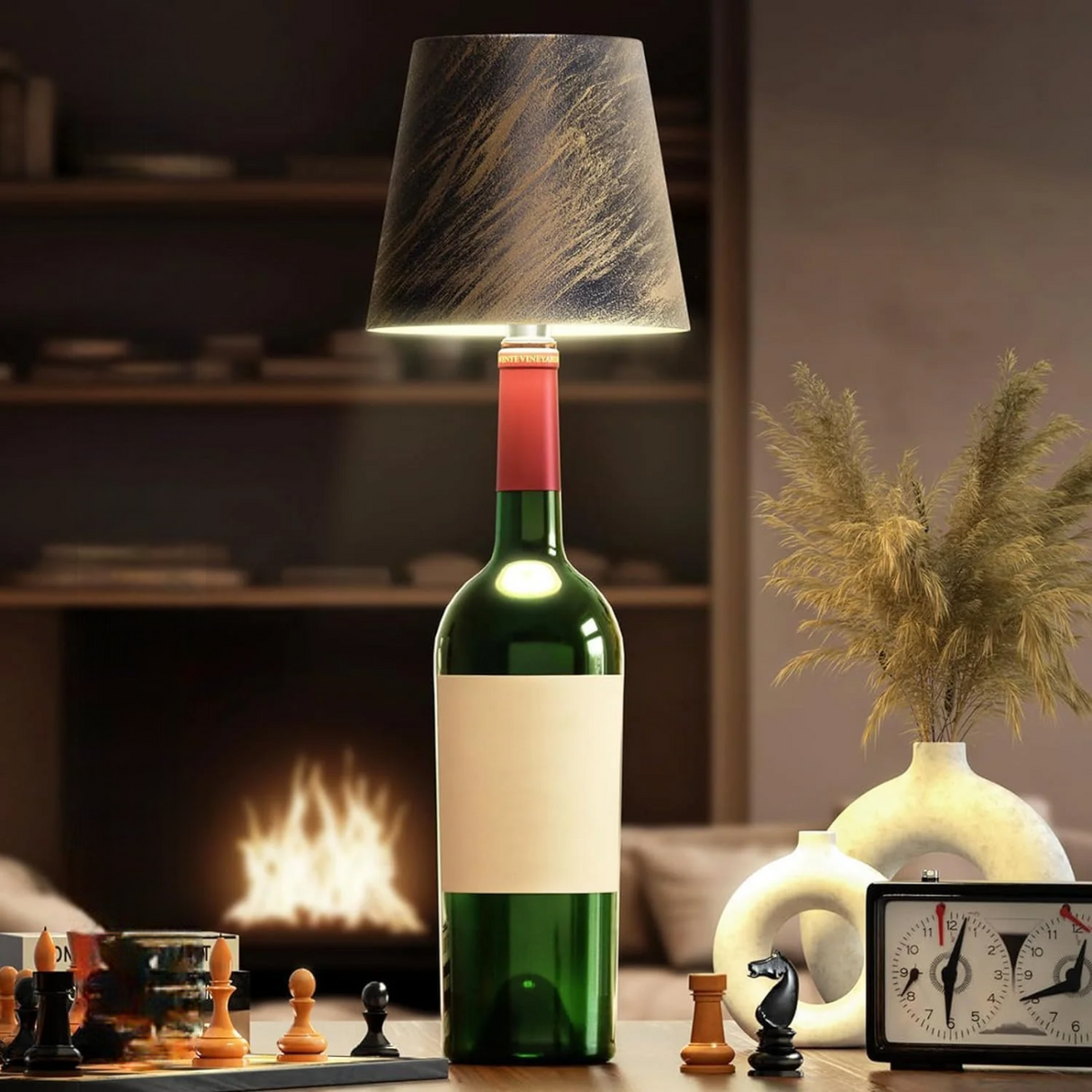 Draagbare LED Verlichtingsfles met Touch Bediening - Dimbaar, Oplaadbaar en Draadloos